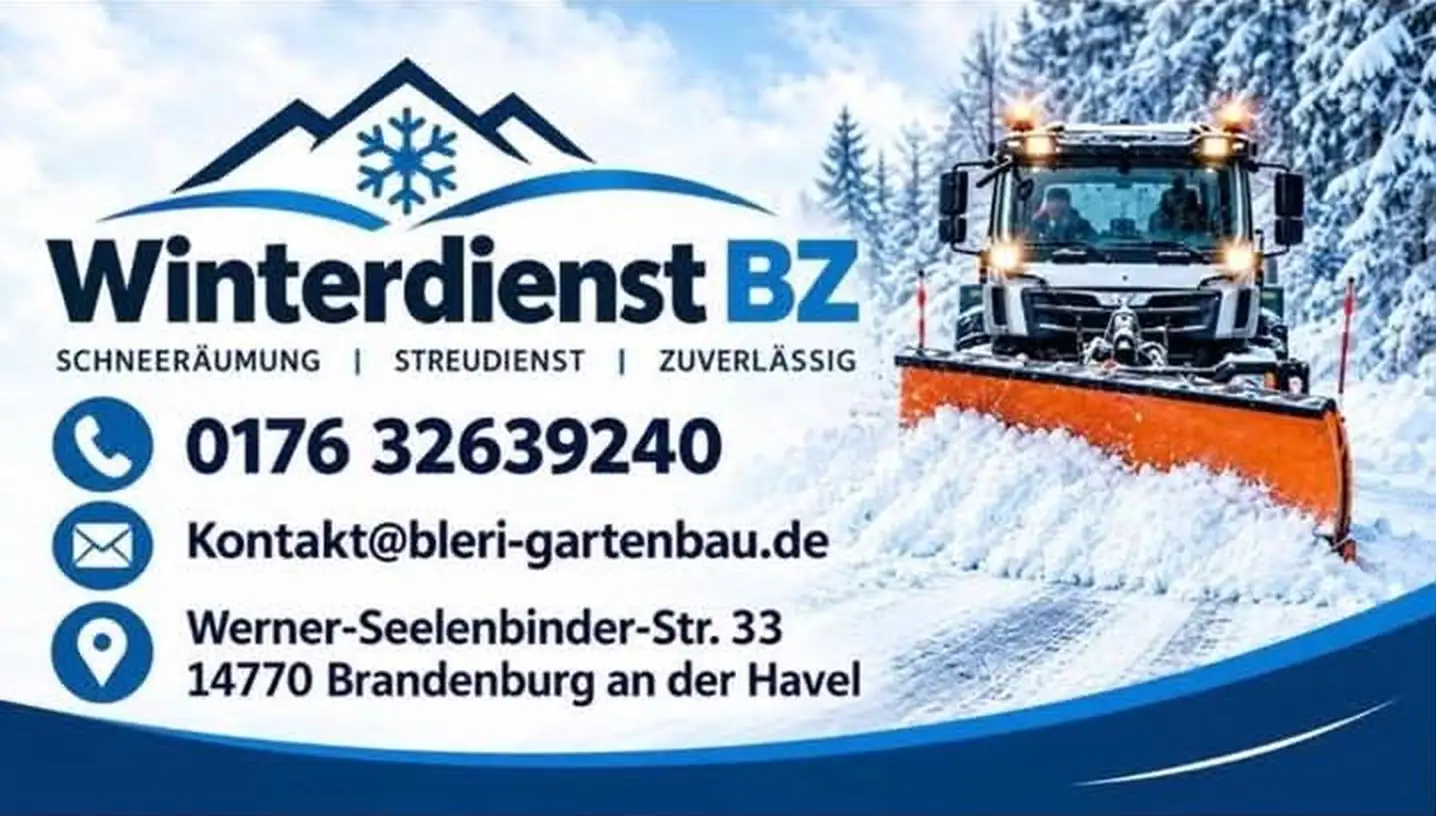Winterdienst BZ: Schneeräumung, Streudienst, Telefon 0176 32639240